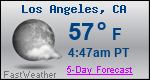 Weather Forecast for Los Angeles, CA