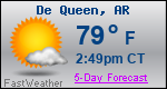 Weather Forecast for De Queen, AR