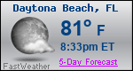 Weather Forecast for Daytona Beach, FL
