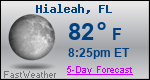 Weather Forecast for Hialeah, FL