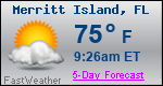 Weather Forecast for Merritt Island, FL