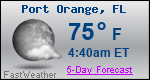 Weather Forecast for Port Orange, FL