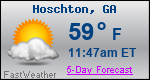 Weather Forecast for Hoschton, GA
