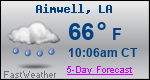 Weather Forecast for Aimwell, LA