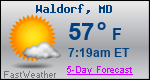 Weather Forecast for Waldorf, MD