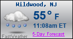 Weather Forecast for Wildwood, NJ