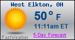 Weather Forecast for West Elkton, OH