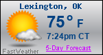 Weather Forecast for Lexington, OK