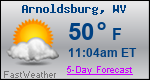 Weather Forecast for Arnoldsburg, WV