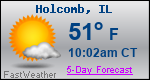Weather Forecast for Holcomb, IL