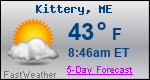Weather Forecast for Kittery, ME
