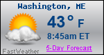 Weather Forecast for Washington, ME