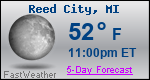 Weather Forecast for Reed City, MI