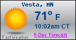 Weather Forecast for Vesta, MN