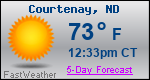Weather Forecast for Courtenay, ND
