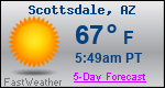 Weather Forecast for Scottsdale, AZ