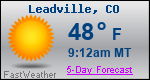 Weather Forecast for Leadville, CO