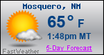 Weather Forecast for Mosquero, NM