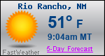 Weather Forecast for Rio Rancho, NM