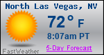 Weather Forecast for North Las Vegas, NV