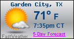 Weather Forecast for Garden City, TX