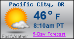 Weather Forecast for Pacific City, OR
