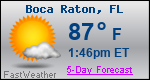 Weather Forecast for Boca Raton, FL