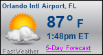 Weather Forecast for Orlando International Airport, FL