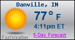 Weather Forecast for Danville, IN