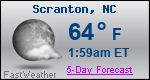 Weather Forecast for Scranton, NC