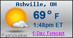 Weather Forecast for Ashville, OH