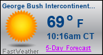 Weather Forecast for George Bush Intercontinental/Houston Airport, TX