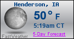 Weather Forecast for Henderson, IA