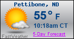 Weather Forecast for Pettibone, ND