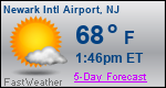 Weather Forecast for Newark International Airport, NJ