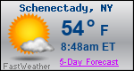 Weather Forecast for Schenectady, NY