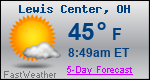 Weather Forecast for Lewis Center, OH