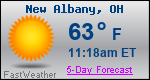 Weather Forecast for New Albany, OH