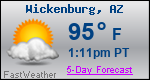 Weather Forecast for Wickenburg, AZ