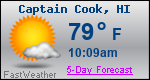 Weather Forecast for Captain Cook, HI