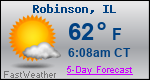 Weather Forecast for Robinson, IL