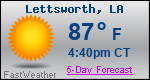 Weather Forecast for Lettsworth, LA