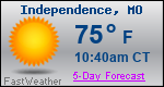 Weather Forecast for Independence, MO