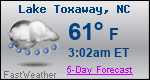 Weather Forecast for Lake Toxaway, NC