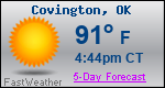 Weather Forecast for Covington, OK