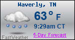 Weather Forecast for Waverly, TN