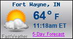 Weather Forecast for Fort Wayne, IN