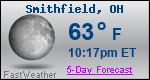 Weather Forecast for Smithfield, OH