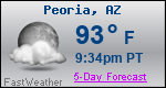 Weather Forecast for Peoria, AZ