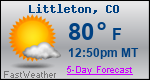 Weather Forecast for Littleton, CO